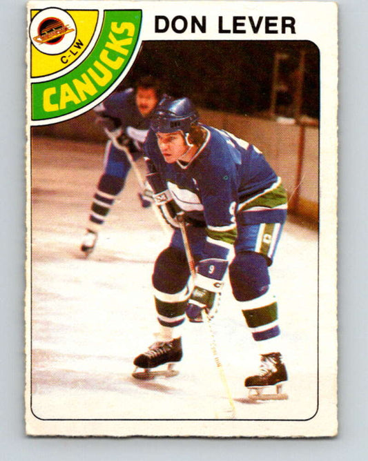 1978-79 O-Pee-Chee #86 Don Lever  Vancouver Canucks  V22077