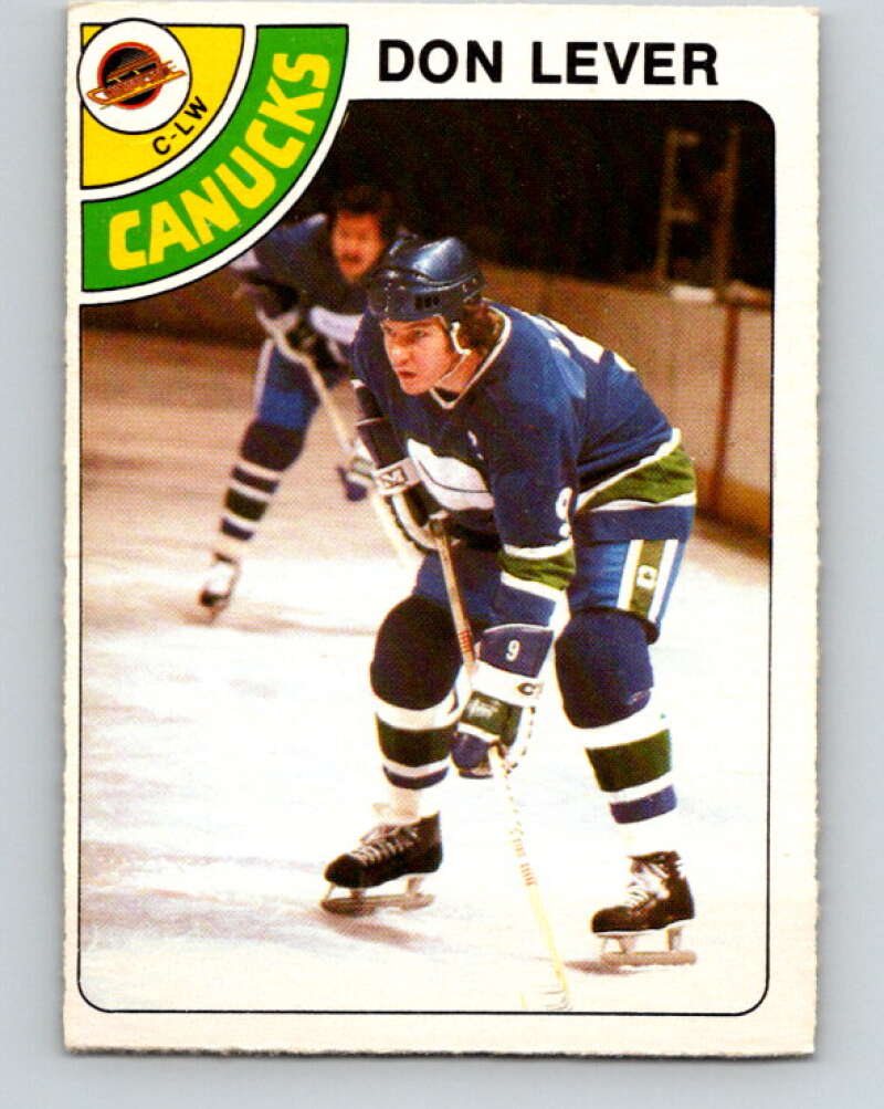 1978-79 O-Pee-Chee #86 Don Lever  Vancouver Canucks  V22078