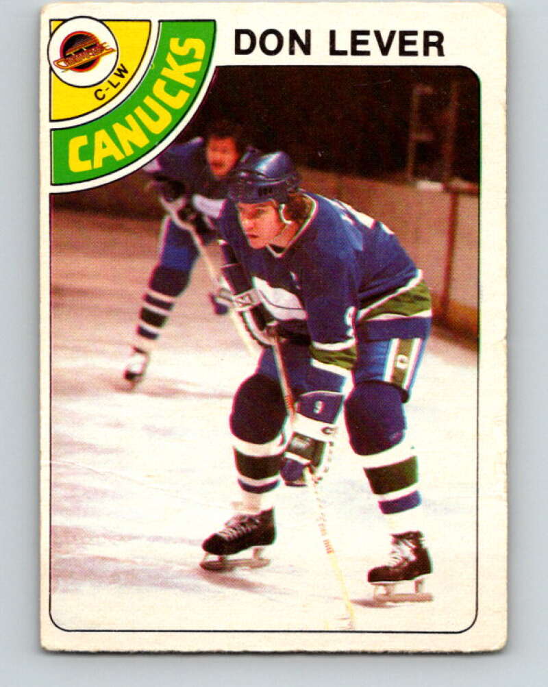 1978-79 O-Pee-Chee #86 Don Lever  Vancouver Canucks  V22079