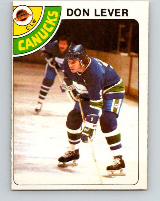 1978-79 O-Pee-Chee #86 Don Lever  Vancouver Canucks  V22080
