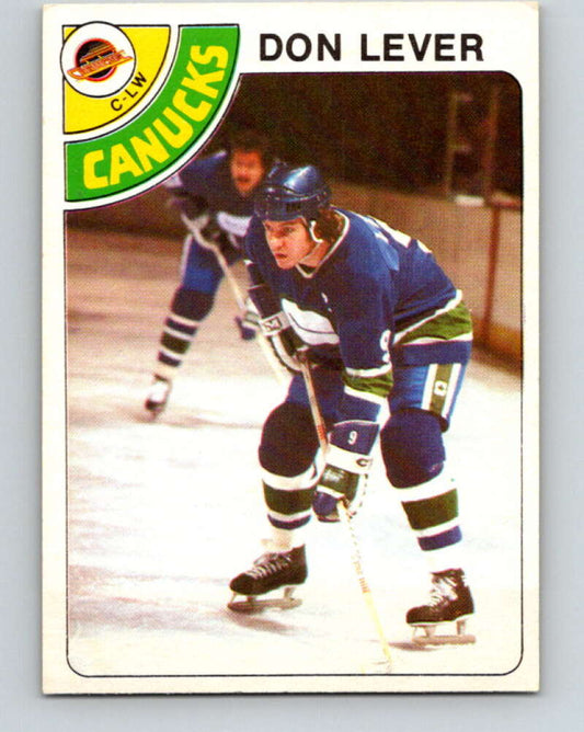 1978-79 O-Pee-Chee #86 Don Lever  Vancouver Canucks  V22082