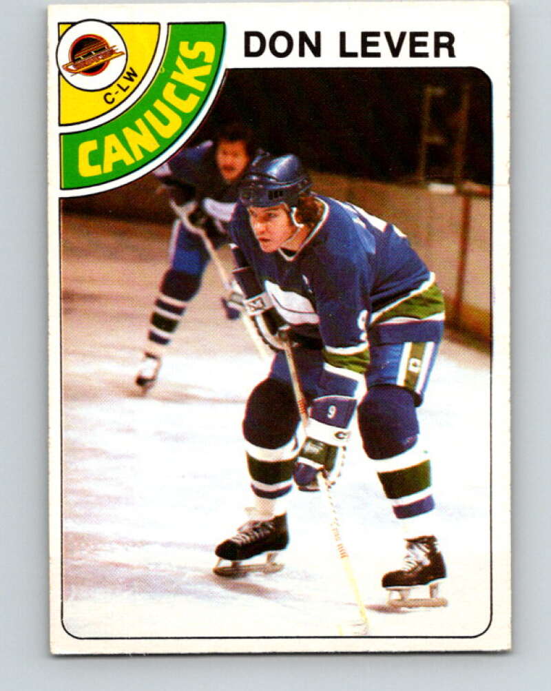 1978-79 O-Pee-Chee #86 Don Lever  Vancouver Canucks  V22083
