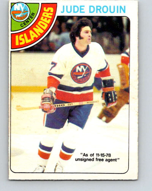 1978-79 O-Pee-Chee #93 Jude Drouin  New York Islanders  V22155