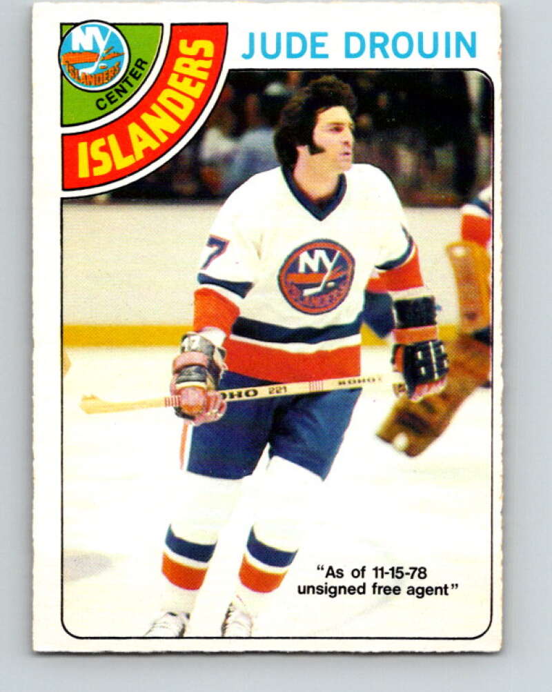 1978-79 O-Pee-Chee #93 Jude Drouin  New York Islanders  V22156