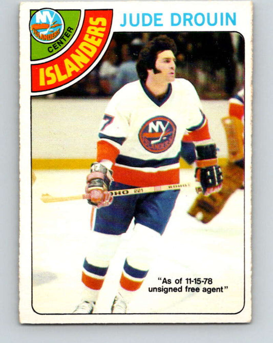 1978-79 O-Pee-Chee #93 Jude Drouin  New York Islanders  V22158