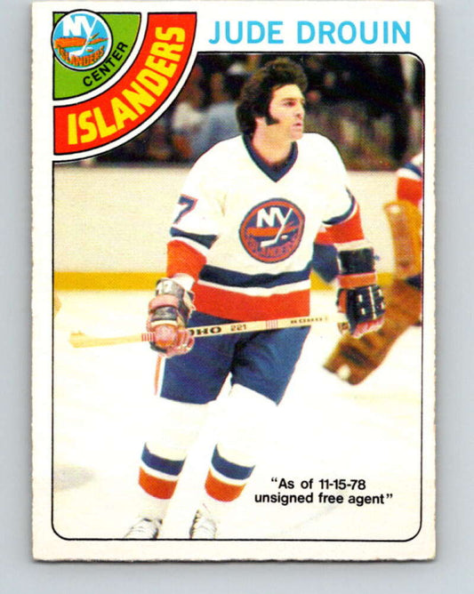 1978-79 O-Pee-Chee #93 Jude Drouin  New York Islanders  V22160