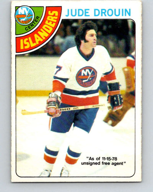 1978-79 O-Pee-Chee #93 Jude Drouin  New York Islanders  V22164