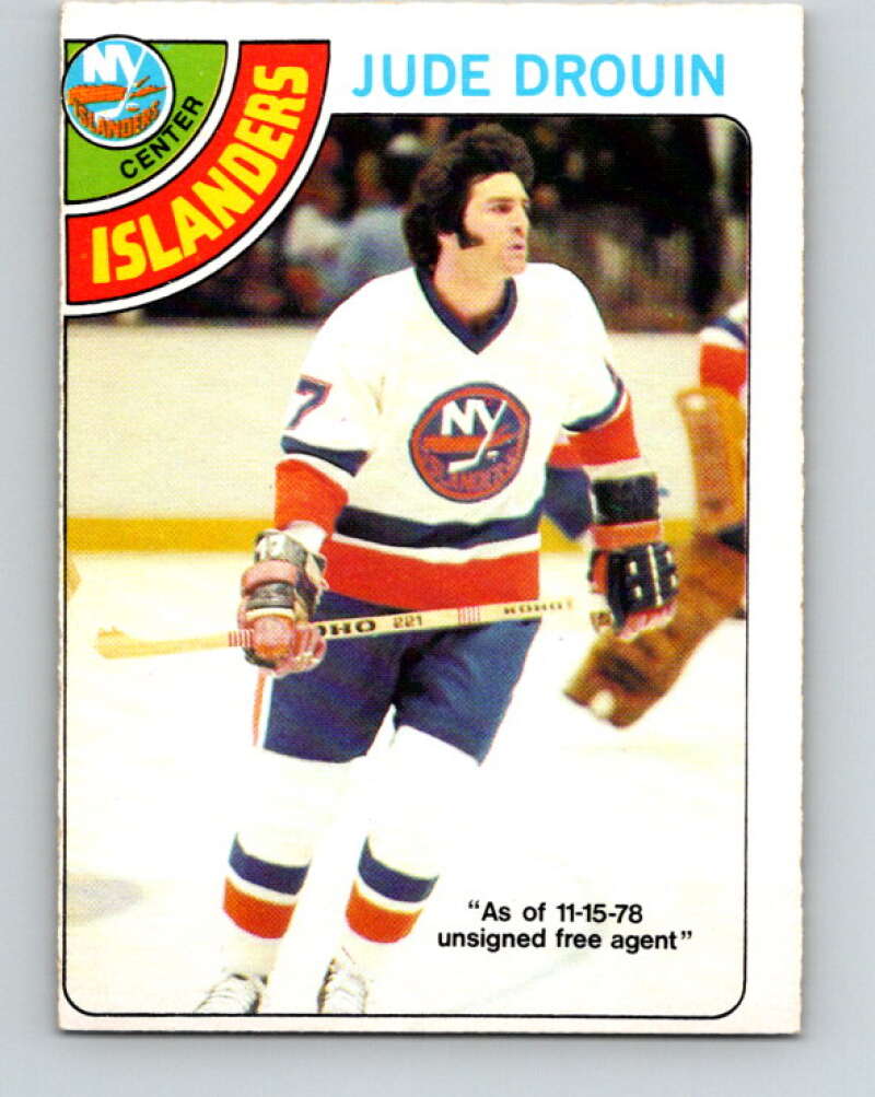 1978-79 O-Pee-Chee #93 Jude Drouin  New York Islanders  V22166