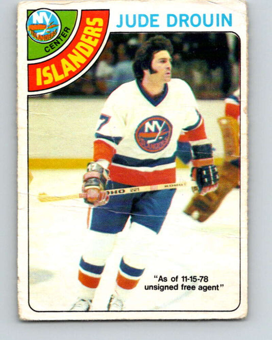 1978-79 O-Pee-Chee #93 Jude Drouin  New York Islanders  V22167