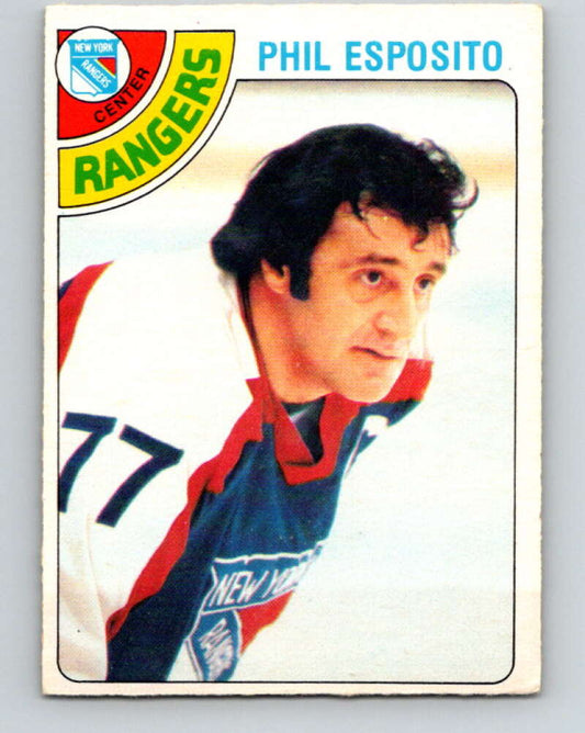 1978-79 O-Pee-Chee #100 Phil Esposito  New York Rangers  V22286