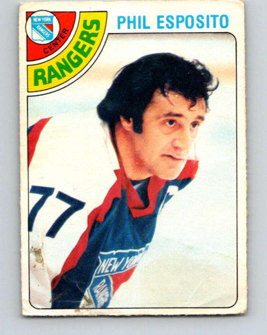 1978-79 O-Pee-Chee #100 Phil Esposito  New York Rangers  V22292
