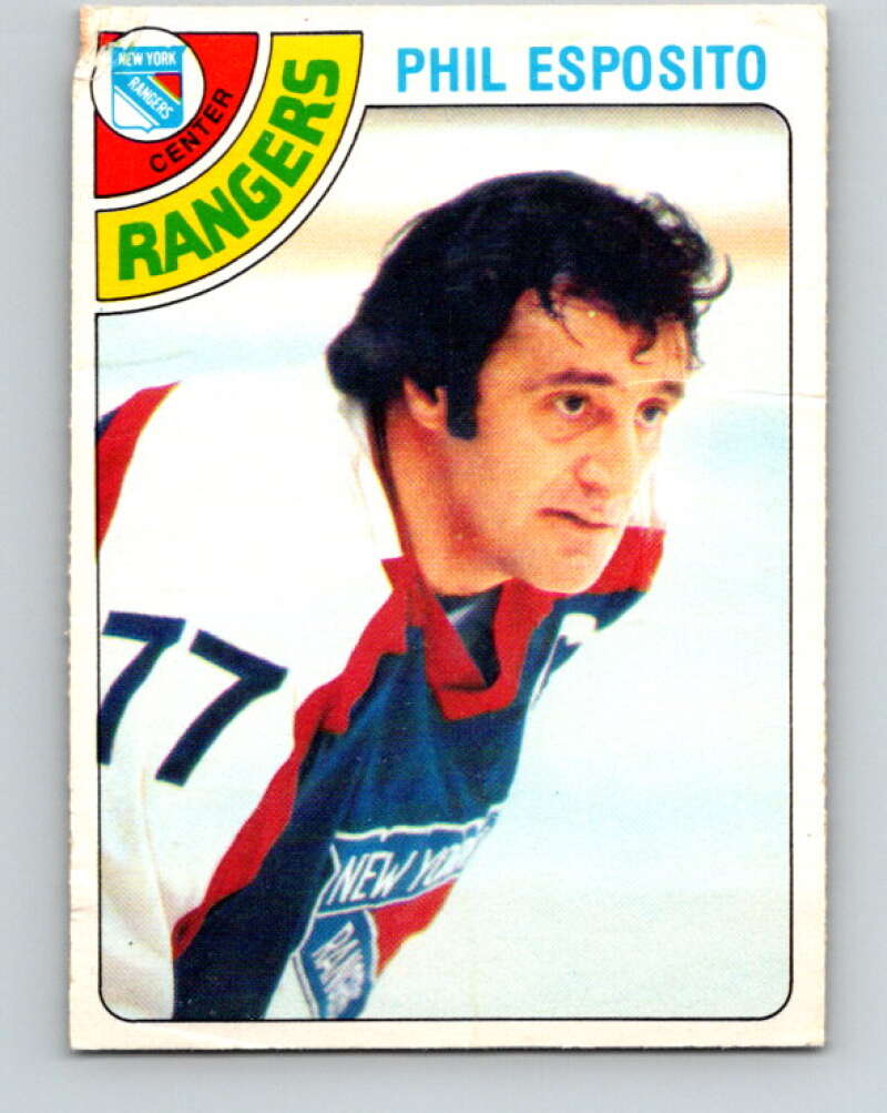 1978-79 O-Pee-Chee #100 Phil Esposito  New York Rangers  V22297