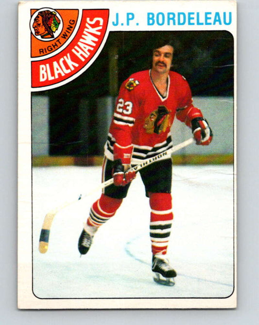 1978-79 O-Pee-Chee #101 J.P. Bordeleau  Chicago Blackhawks  V22316