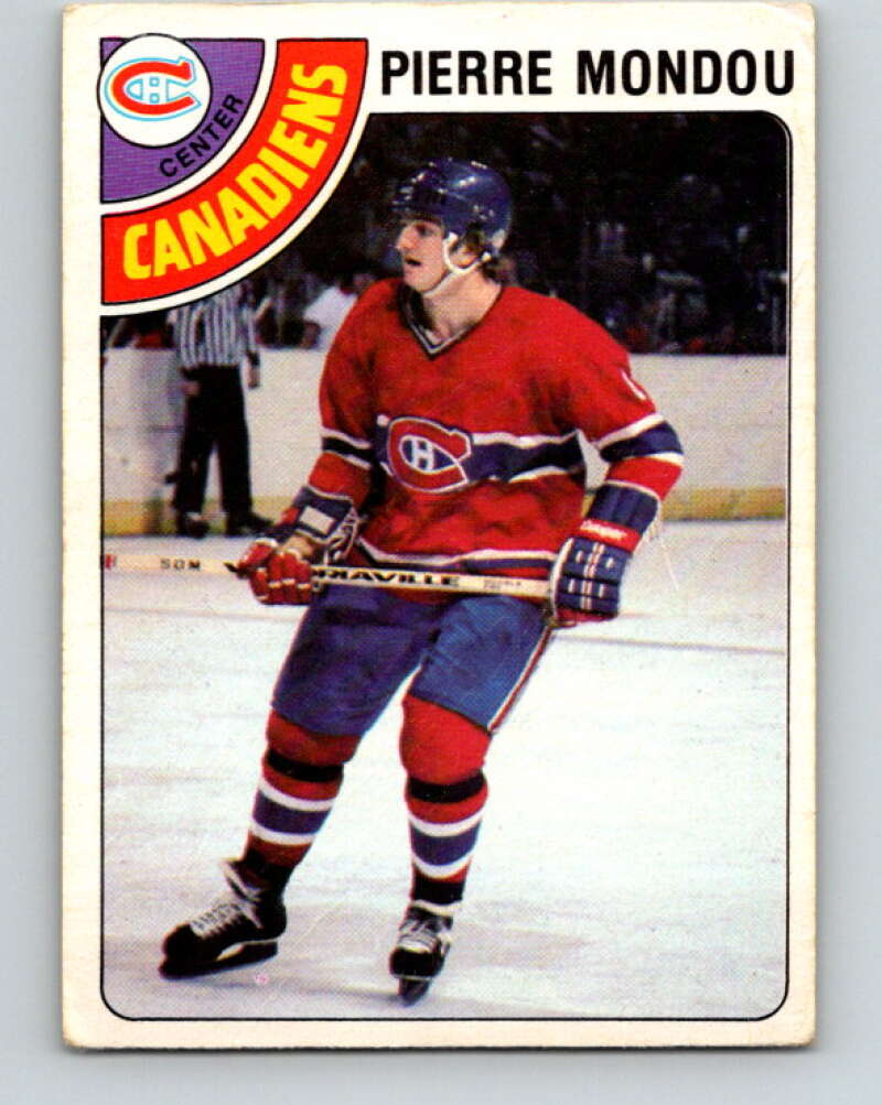 1978-79 O-Pee-Chee #102 Pierre Mondou RC Rookie Canadiens  V22324