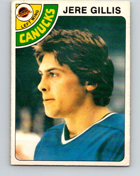 1978-79 O-Pee-Chee #109 Jere Gillis RC Rookie Canucks  V22416