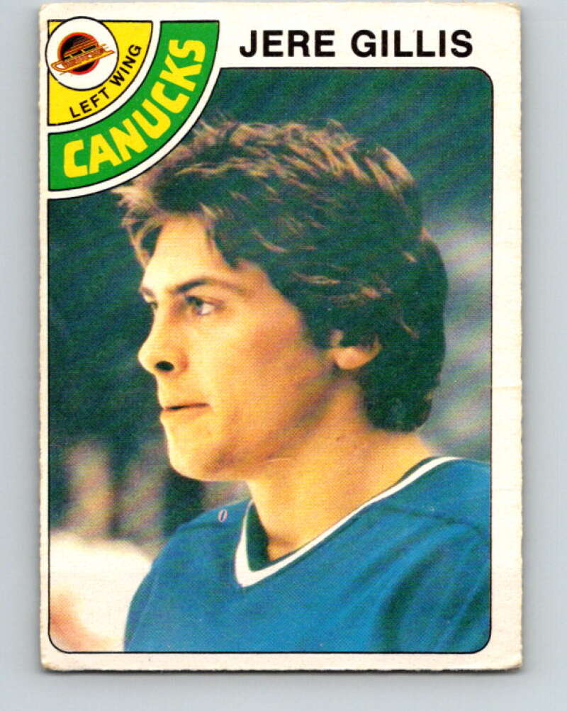 1978-79 O-Pee-Chee #109 Jere Gillis RC Rookie Canucks  V22417