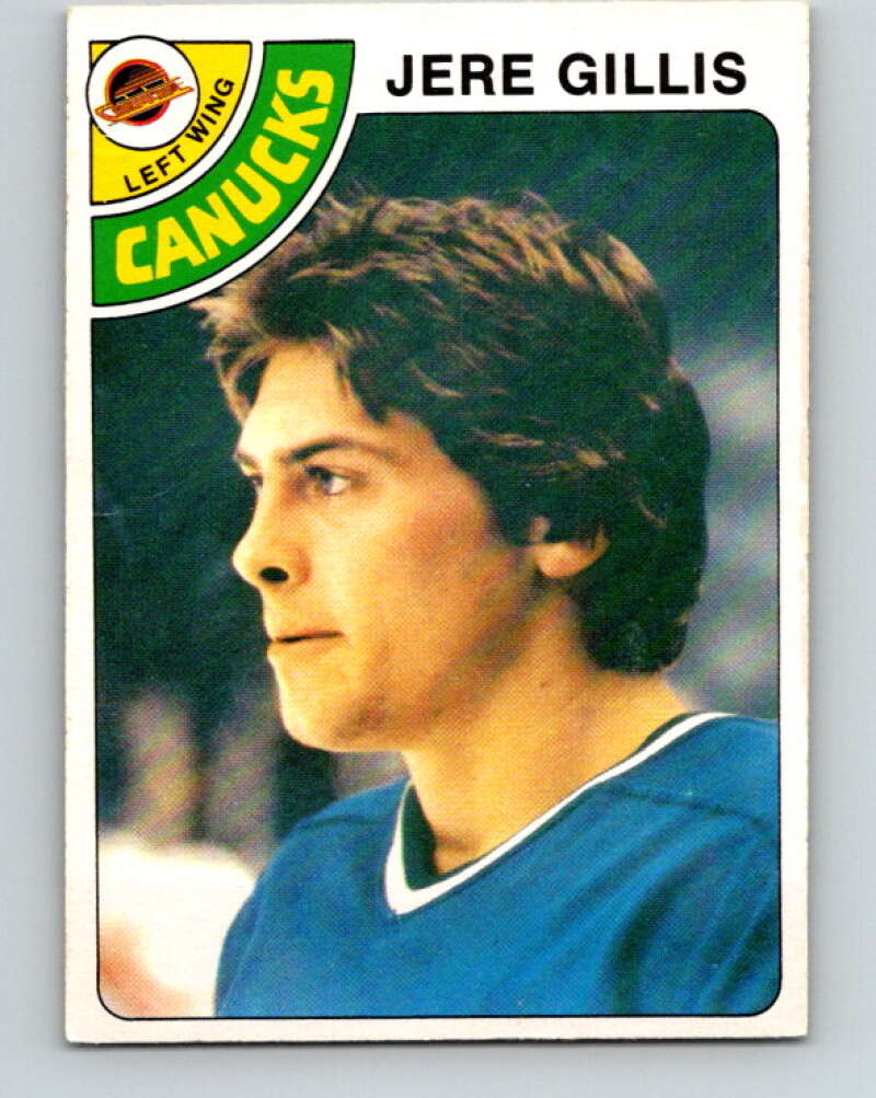 1978-79 O-Pee-Chee #109 Jere Gillis RC Rookie Canucks  V22418