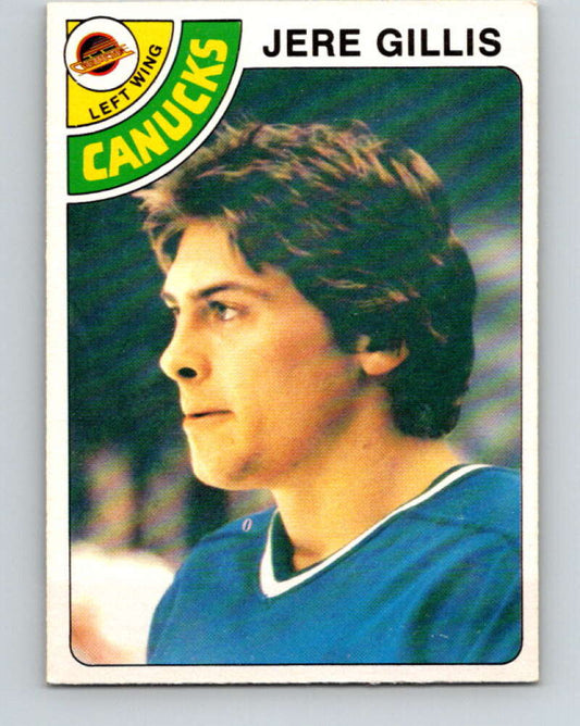 1978-79 O-Pee-Chee #109 Jere Gillis RC Rookie Canucks  V22419