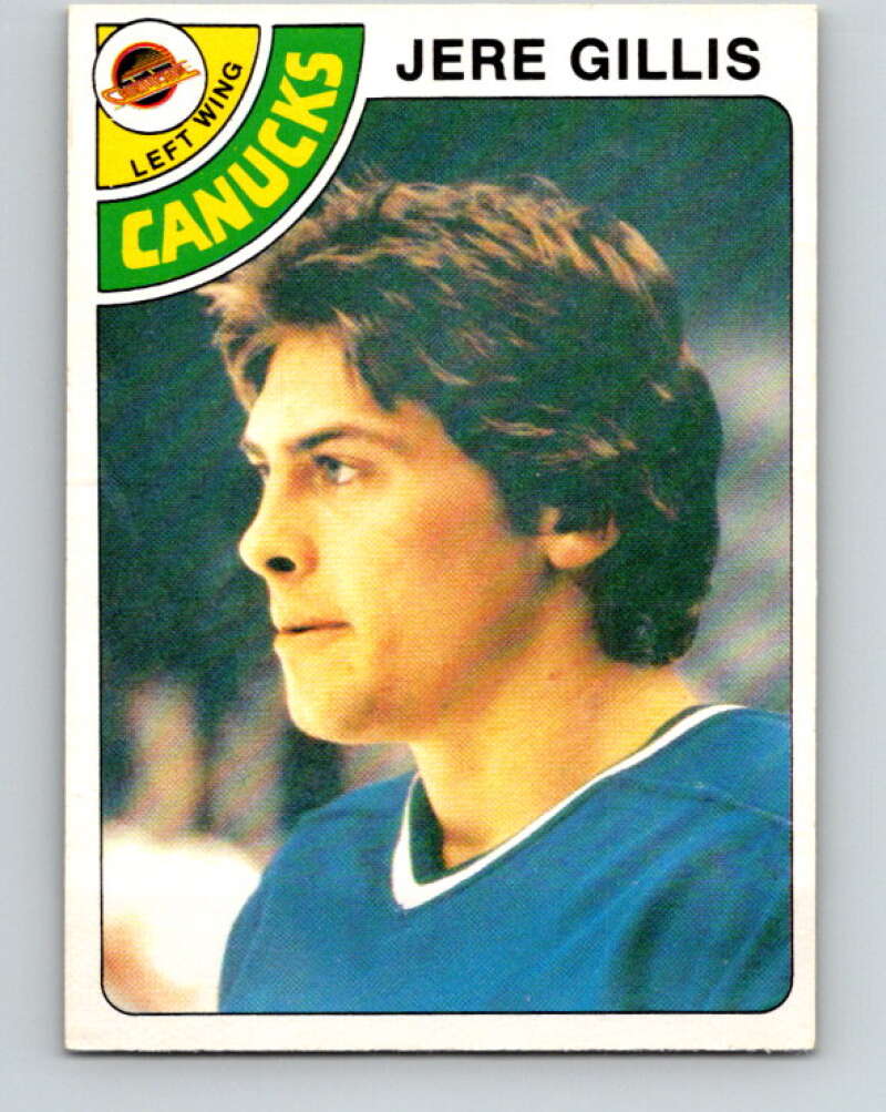1978-79 O-Pee-Chee #109 Jere Gillis RC Rookie Canucks  V22420