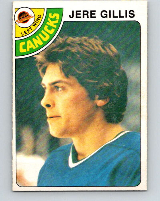 1978-79 O-Pee-Chee #109 Jere Gillis RC Rookie Canucks  V22421