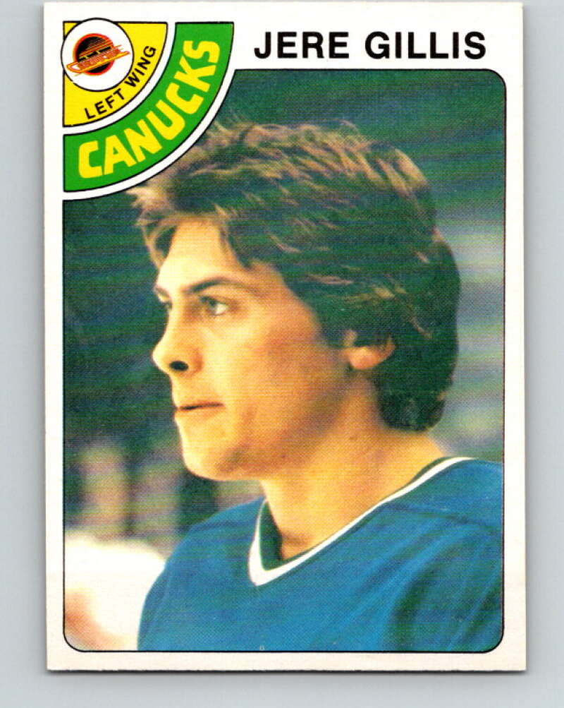 1978-79 O-Pee-Chee #109 Jere Gillis RC Rookie Canucks  V22423