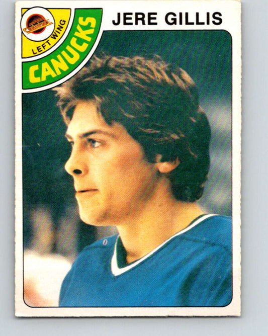 1978-79 O-Pee-Chee #109 Jere Gillis RC Rookie Canucks  V22425