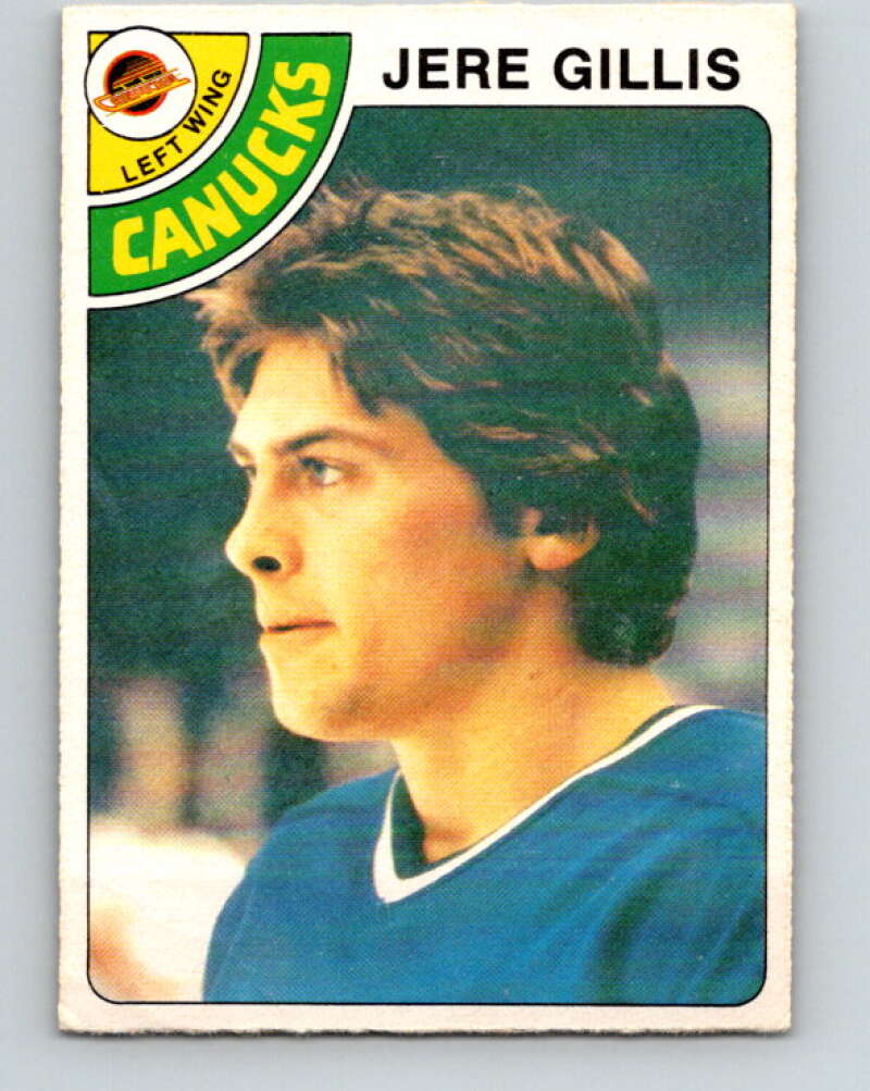 1978-79 O-Pee-Chee #109 Jere Gillis RC Rookie Canucks  V22426