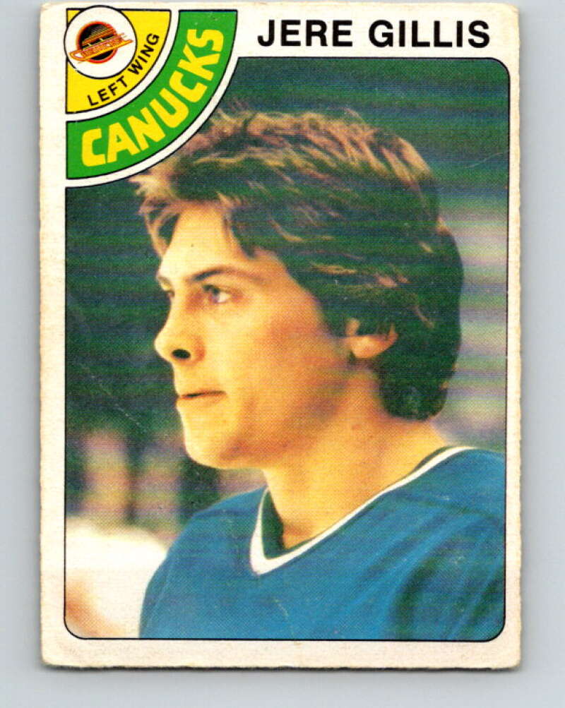 1978-79 O-Pee-Chee #109 Jere Gillis RC Rookie Canucks  V22427