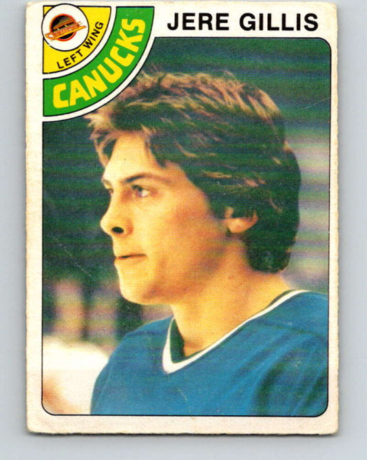 1978-79 O-Pee-Chee #109 Jere Gillis RC Rookie Canucks  V22427