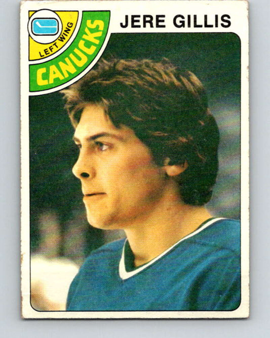 1978-79 O-Pee-Chee #109 Jere Gillis RC Rookie Canucks  V22429