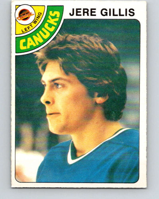 1978-79 O-Pee-Chee #109 Jere Gillis RC Rookie Canucks  V22430