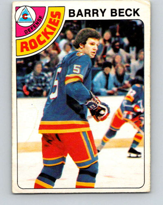 1978-79 O-Pee-Chee #121 Barry Beck RC Rookie Rockies  V22592
