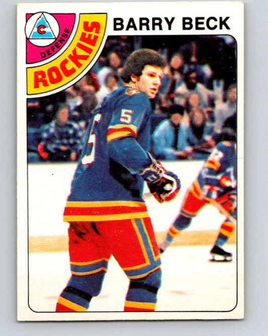1978-79 O-Pee-Chee #121 Barry Beck RC Rookie Rockies  V22594