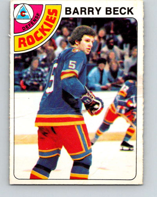 1978-79 O-Pee-Chee #121 Barry Beck RC Rookie Rockies  V22596