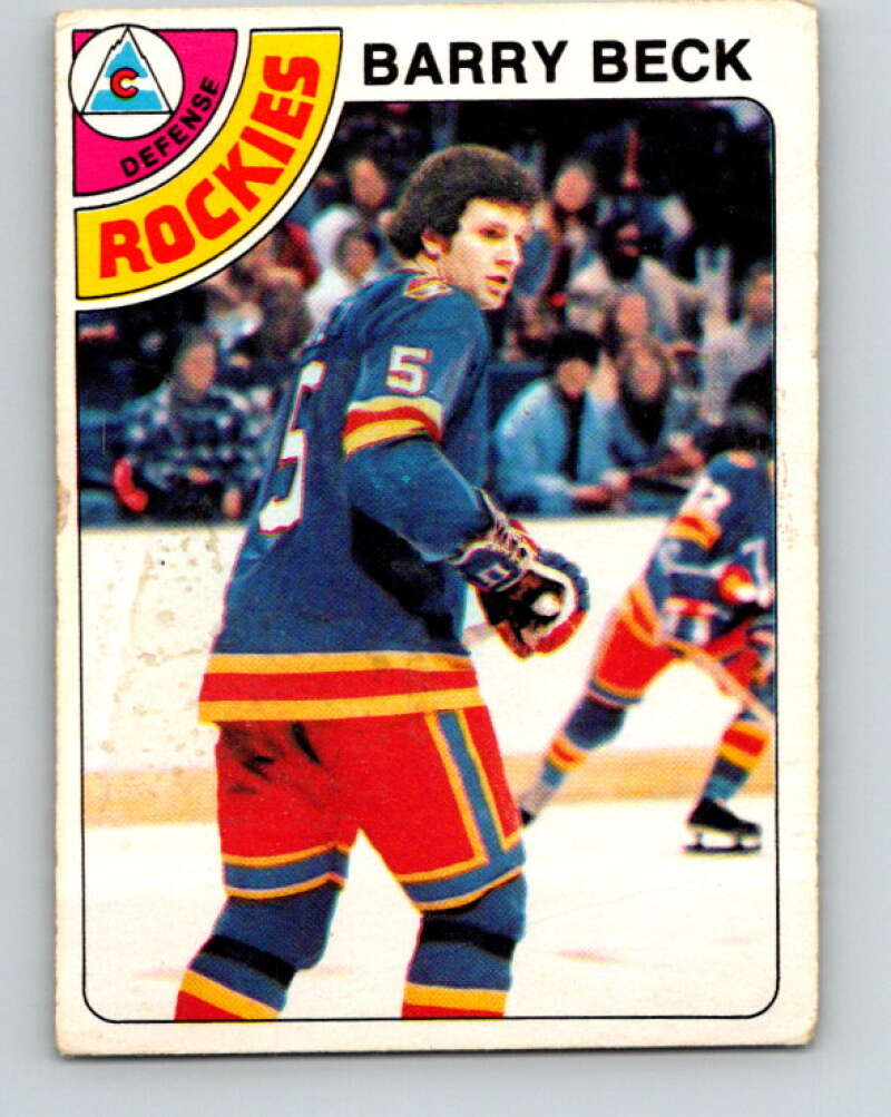 1978-79 O-Pee-Chee #121 Barry Beck RC Rookie Rockies  V22598