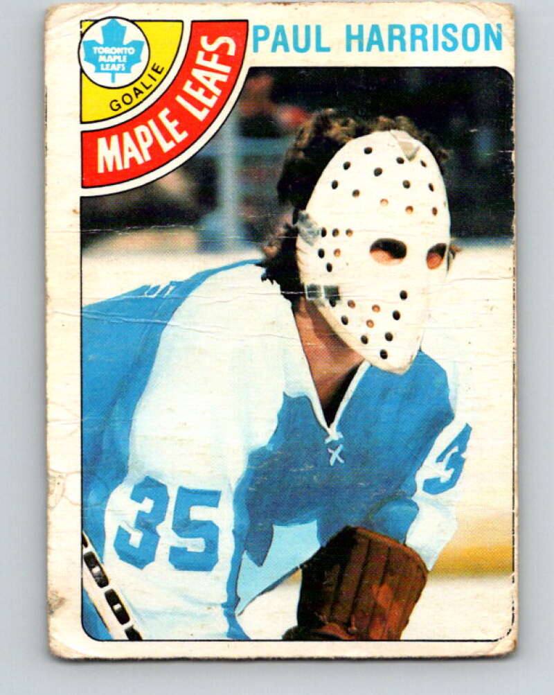 1978-79 O-Pee-Chee #123 Paul Harrison RC Rookie Maple Leafs  V22624