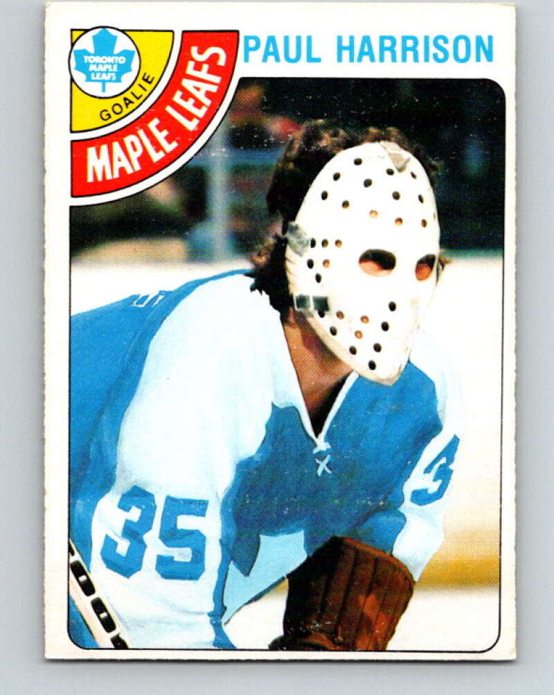 1978-79 O-Pee-Chee #123 Paul Harrison RC Rookie Maple Leafs  V22626