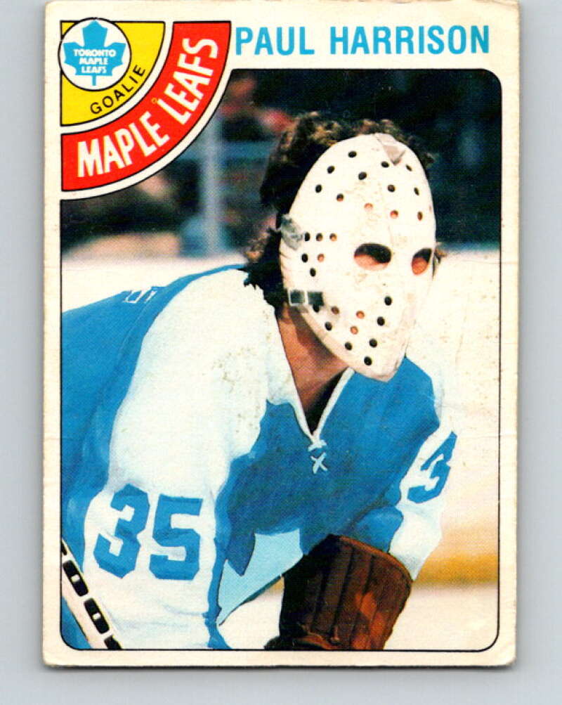 1978-79 O-Pee-Chee #123 Paul Harrison RC Rookie Maple Leafs  V22627