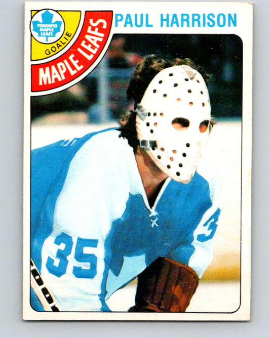 1978-79 O-Pee-Chee #123 Paul Harrison RC Rookie Maple Leafs  V22628