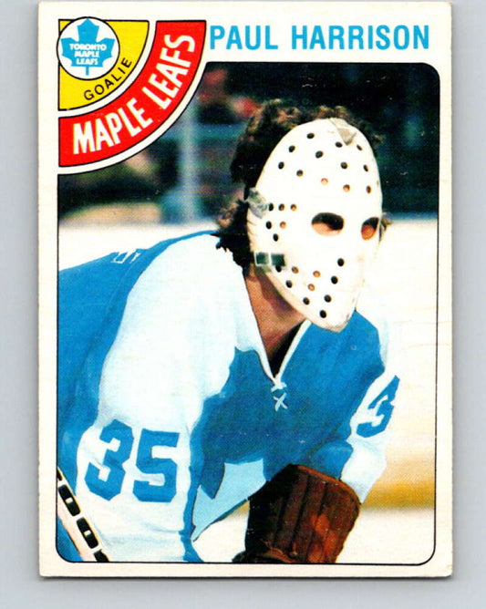 1978-79 O-Pee-Chee #123 Paul Harrison RC Rookie Maple Leafs  V22629