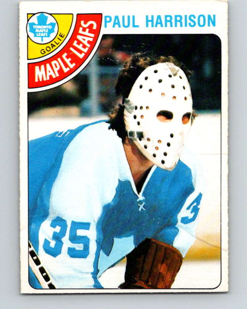 1978-79 O-Pee-Chee #123 Paul Harrison RC Rookie Maple Leafs  V22632