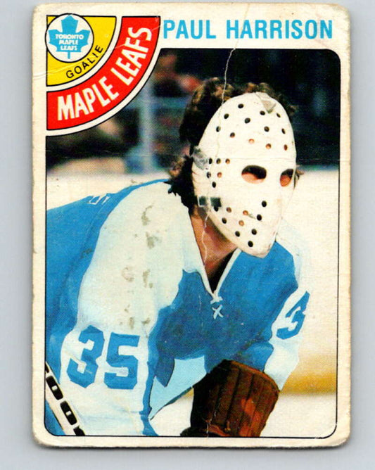 1978-79 O-Pee-Chee #123 Paul Harrison RC Rookie Maple Leafs  V22633