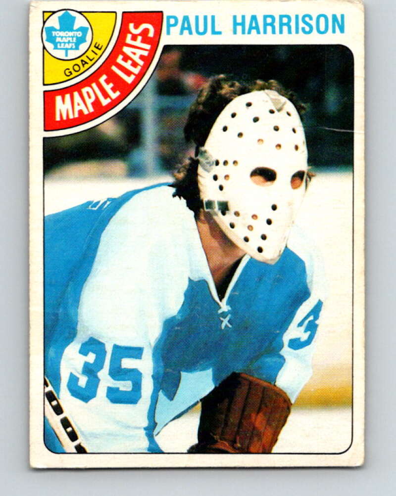 1978-79 O-Pee-Chee #123 Paul Harrison RC Rookie Maple Leafs  V22634