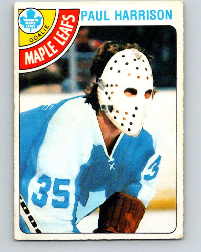 1978-79 O-Pee-Chee #123 Paul Harrison RC Rookie Maple Leafs  V22636