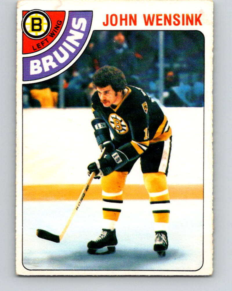 1978-79 O-Pee-Chee #133 John Wensink  RC Rookie Boston Bruins  V22778