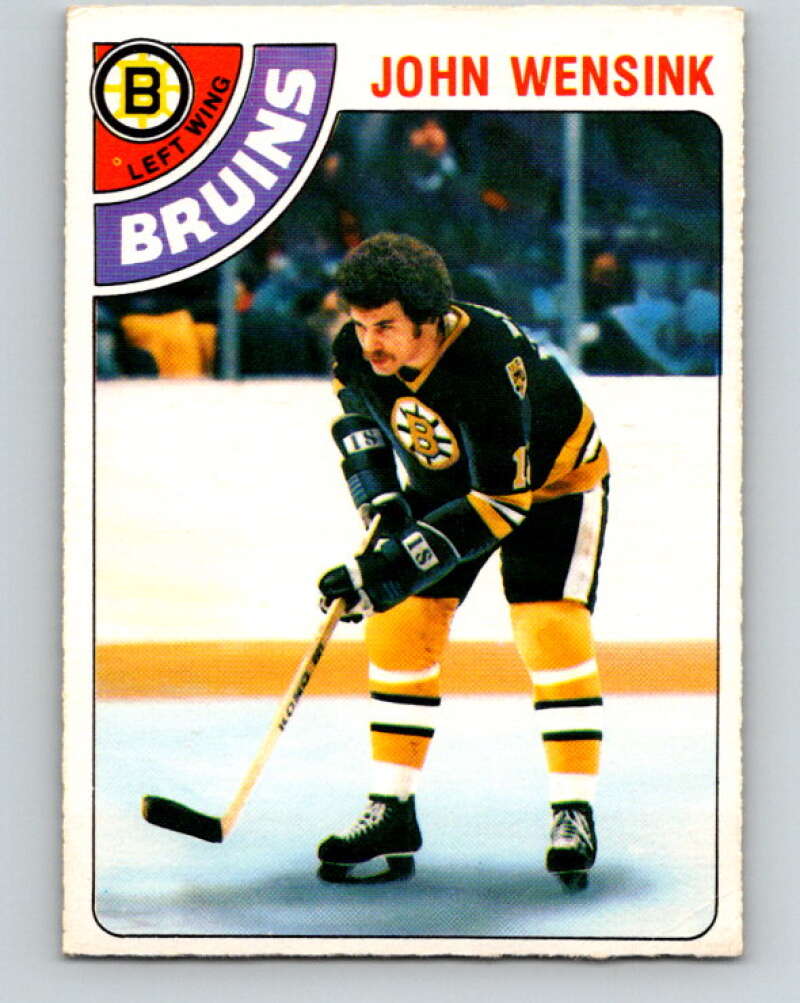 1978-79 O-Pee-Chee #133 John Wensink  RC Rookie Boston Bruins  V22779