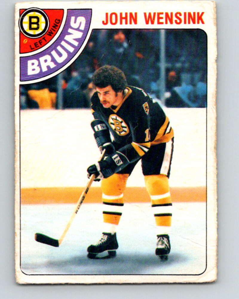 1978-79 O-Pee-Chee #133 John Wensink  RC Rookie Boston Bruins  V22780