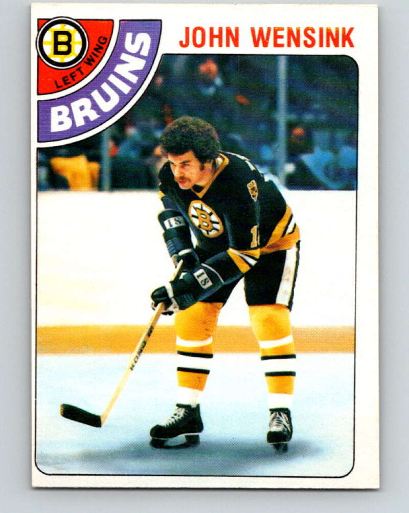 1978-79 O-Pee-Chee #133 John Wensink  RC Rookie Boston Bruins  V22781