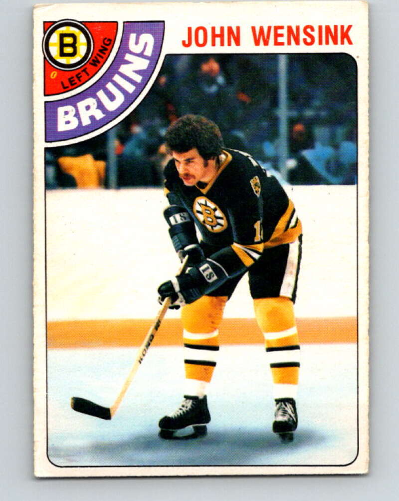 1978-79 O-Pee-Chee #133 John Wensink  RC Rookie Boston Bruins  V22782