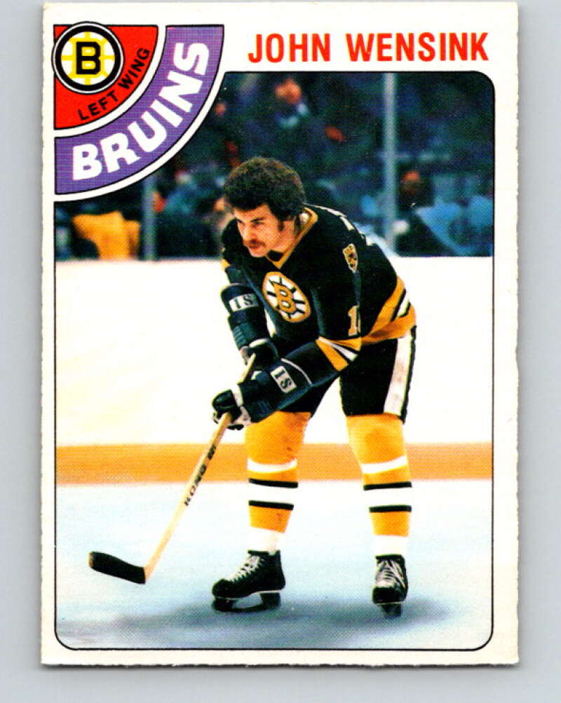 1978-79 O-Pee-Chee #133 John Wensink  RC Rookie Boston Bruins  V22784